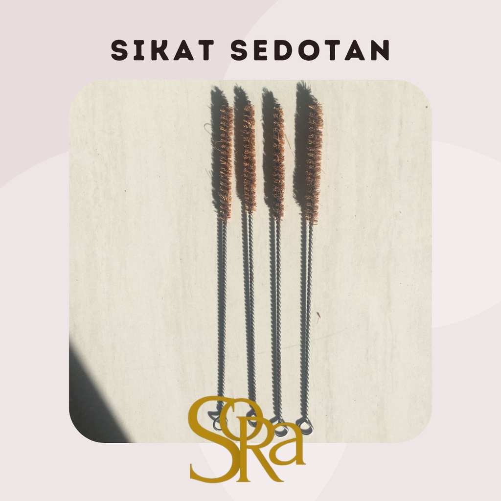 COCONUT STRAW BRUSH ECO FRIENDLY  / SIKAT SEDOTAN BOBA / SIAT SEDOTAN STAINLESS