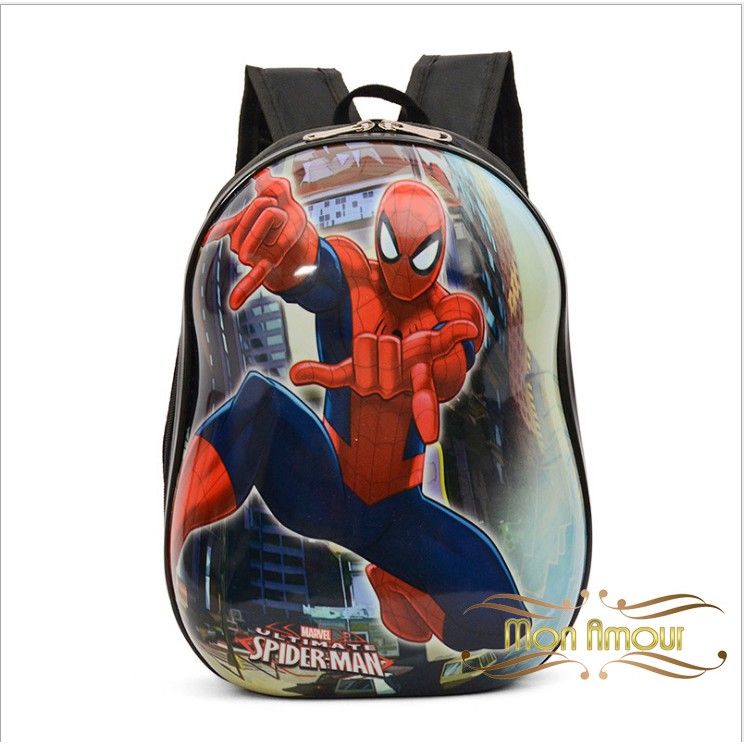 Tas Ransel Telur Sekolah Anak TK / Tas anak PAUD / Tas anak PG / tas sekolah TK Backpack - Spiderman