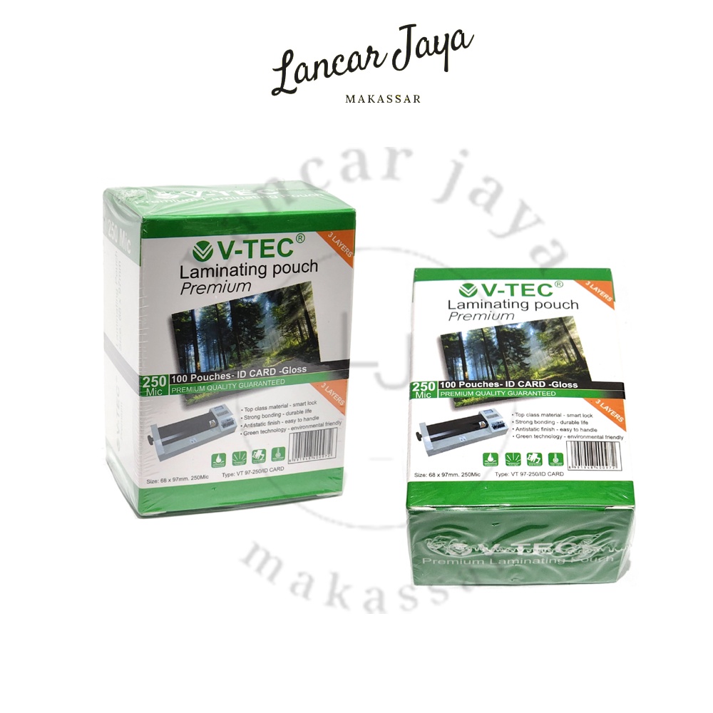 

Plastik Laminating Laminating Film VTEC V-TEC KTP ID CARD 250 Mic