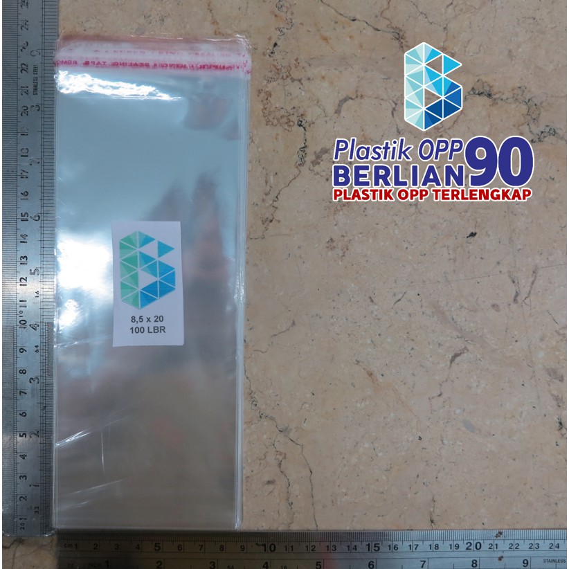 

Plastik OPP 8,5 X 20 CM 18 MIC 100LBR Lem Atau Seal