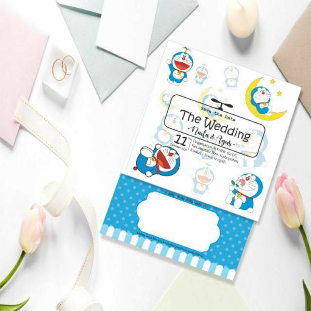 [BISA COD] Undangan Pernikahan Doraemon