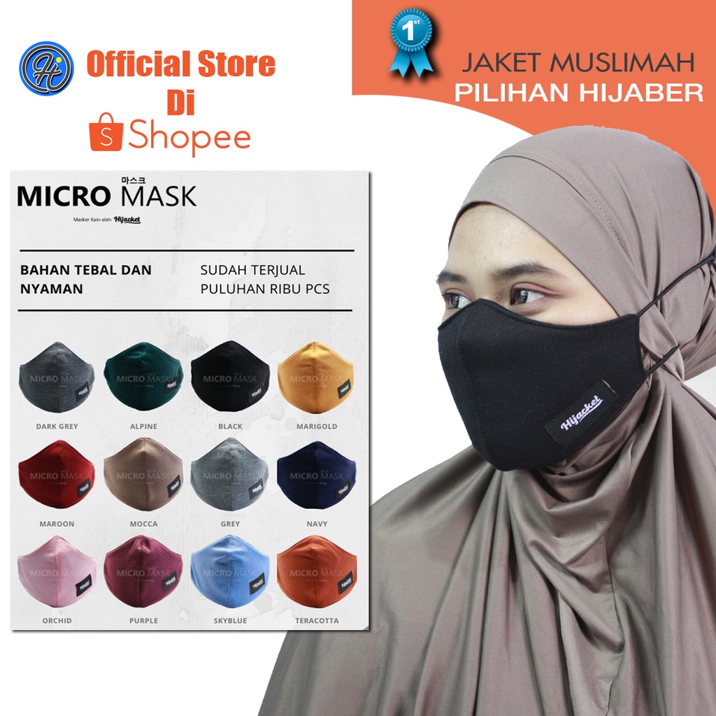 Masker kain polos BLOCK UP TO 70% VIRUS 2 PLY Proteksi Premium fleece &amp; poly-fiber [UNIXES]