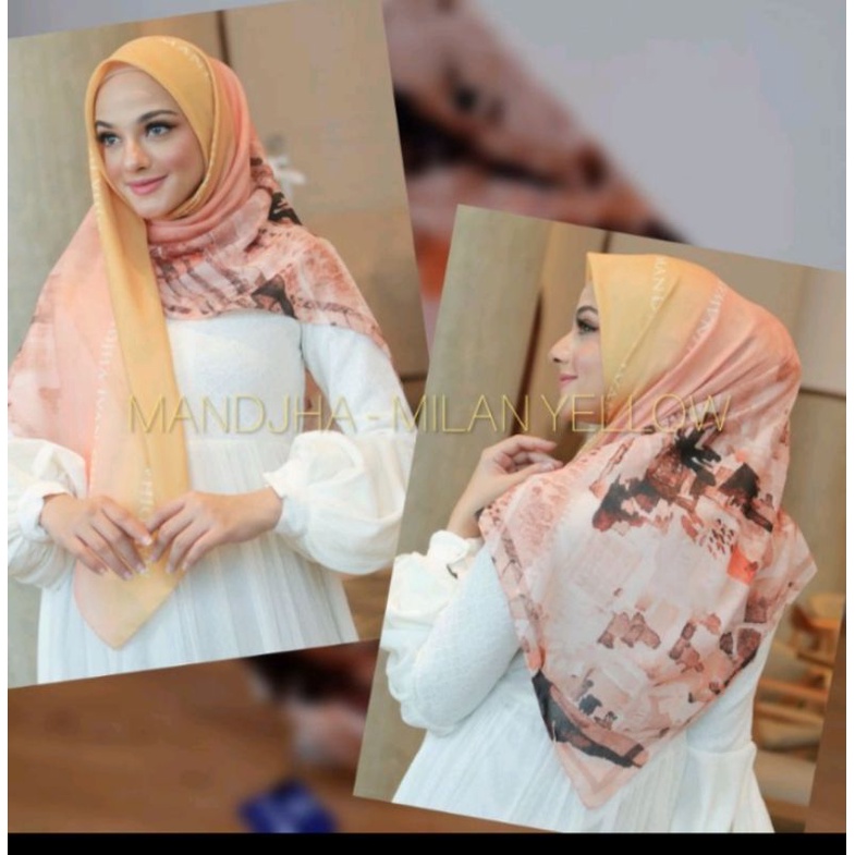 Mandjha Ivan Gunawan Fashion Scarf Motif Milan ,Ready Stokku jg motif Milan warna lainnya