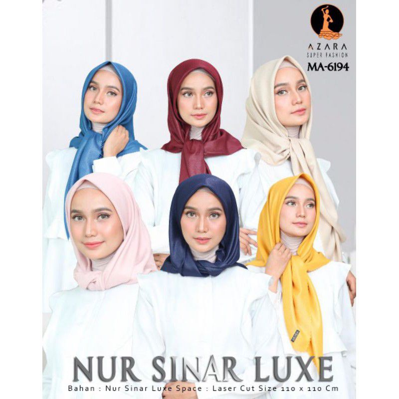 Hijab Segi Empat Nur Sinar Luxe Azara / Nur Sinar / Voal / Plain Miracle