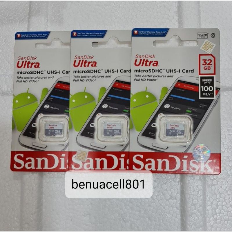 Memory Sandisk kartu memory sandisk Micro sd Sandisk 32 GB original