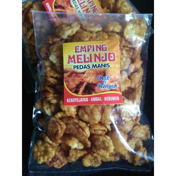 Emping Melinjo Pedas Manis 200gr asli Kebumen