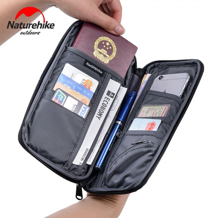 NATUREHIKE NH17C001-B Multifunctional Travel Passport Wallet Blue