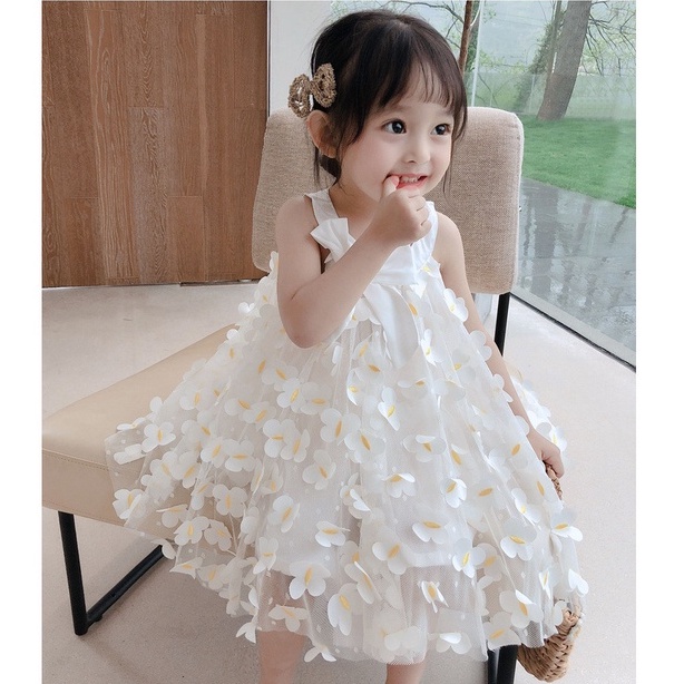 DR56-Dress Anak Perempuan Princess Flower Daisy