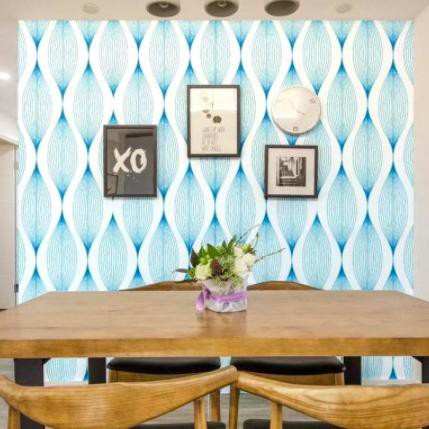 Wallpaper Sticker Dinding Motif Ulir Ungu Panjang 10Meter x Lebar 45cm