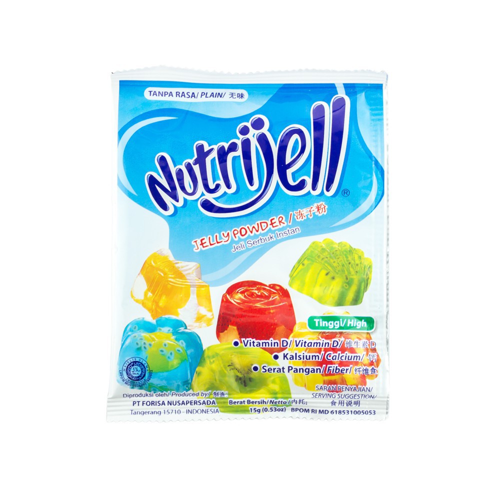 

ECERAN Nutrijell Tanpa Rasa Jelly Powder Instan - 15gr