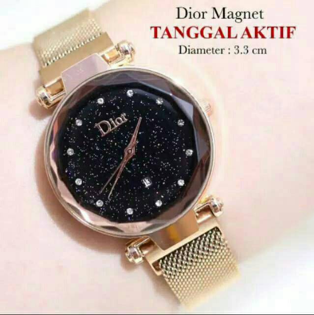 Jam Tangan Wanita (D-Tanggal )Magnet Tanggal Aktif