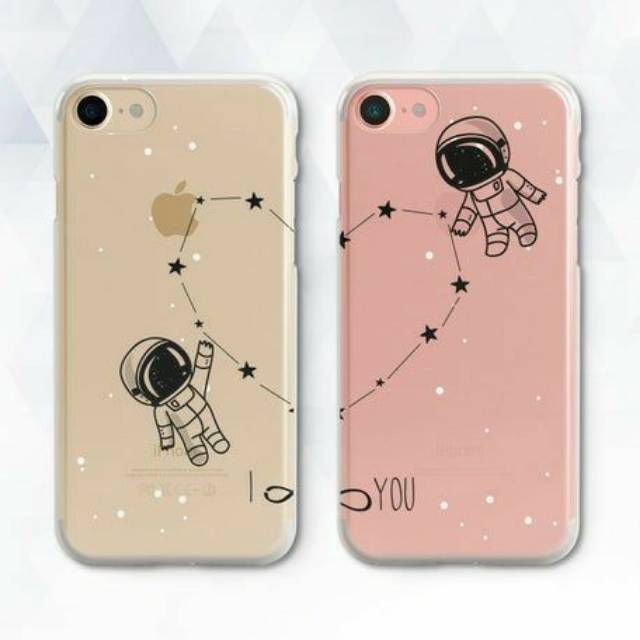 

(semua tipe hape)(dilukis) 2pcs astrounot love