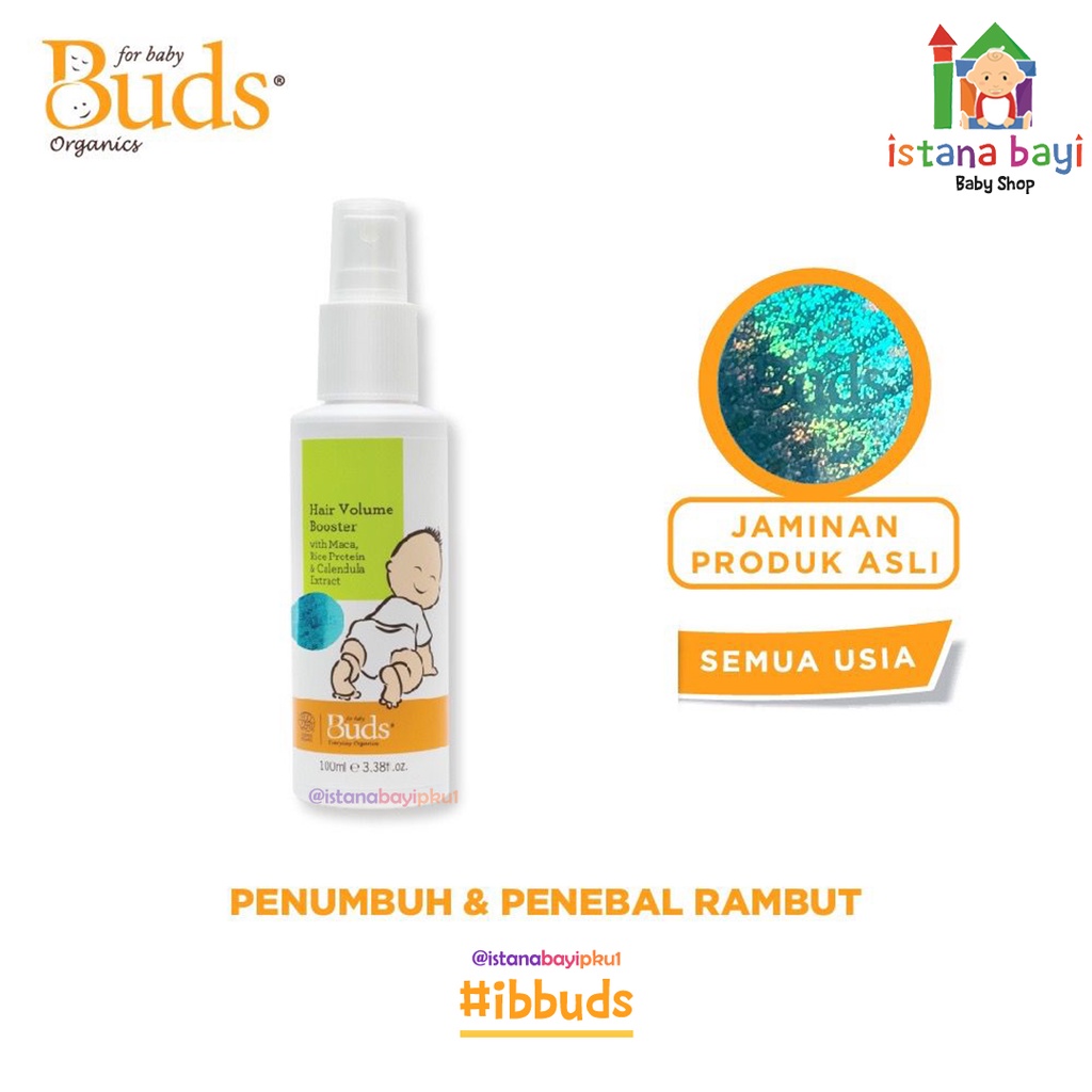 Buds Organics Hair Volume Booster 100ml - Penumbuh / penebal rambut bayi