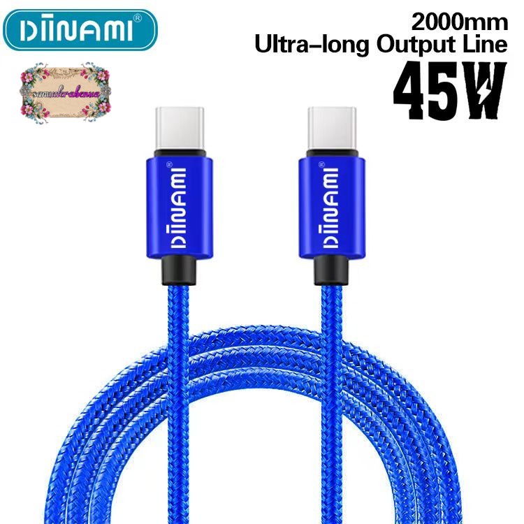 DIINAMI cable Kabel Data / Type-C ke Type-C / USB-C to USB-C / 45W Fast 15/ 2 meter  &amp; 3 meter note10 note20 s21 s22 ultra MacBook air SB4197