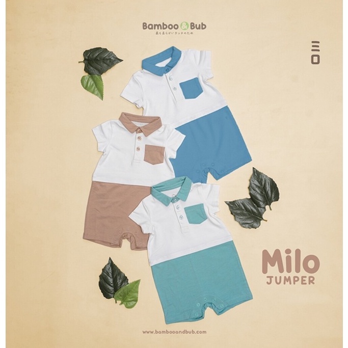 Bamboo and Bub - Milo Jumper Setelan Anak Bayi Romper Outerwear Baby Kids Lucu