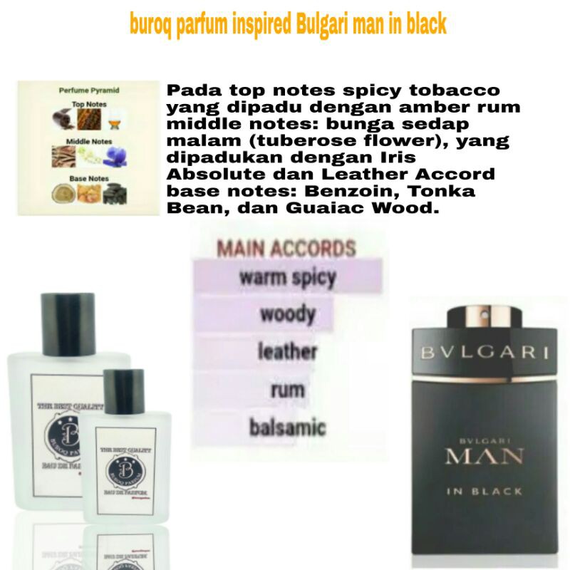 PARFUM PRIA BULGARI MAN IN BLACK WANGI TAHAN LAMA KALEM MASKULIN -inspired