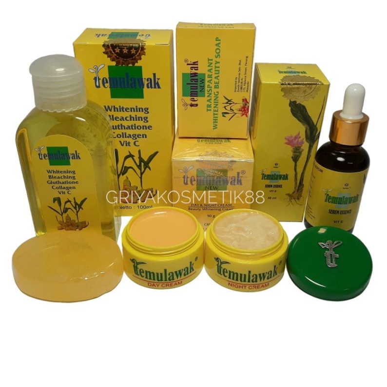 PAKET TEMULAWAK ORIGINAL MALAYSIA 5in1 [Cream,sabun,serum,toner]