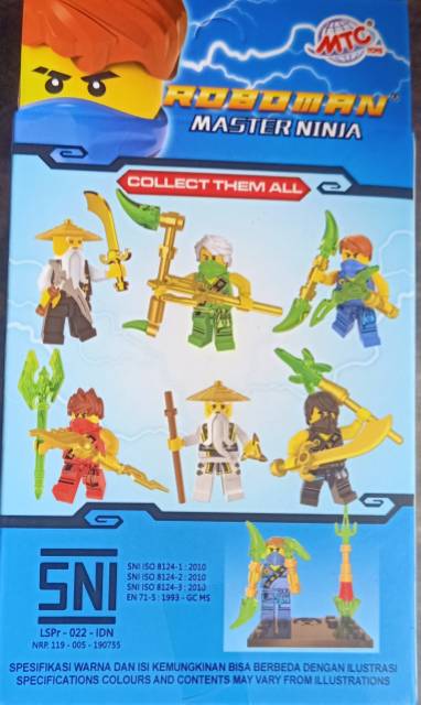 MC319 Legoo box karakter master ninja lego roboman mainan edukasi terlengkap &amp; termurah kevin toys