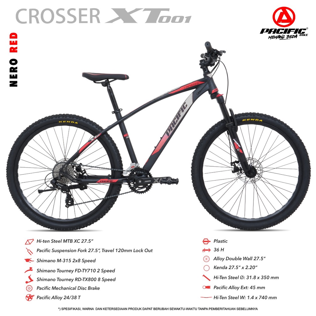 Sepeda Mtb Gunung 27,5 Inch Pacific Crosser XT001