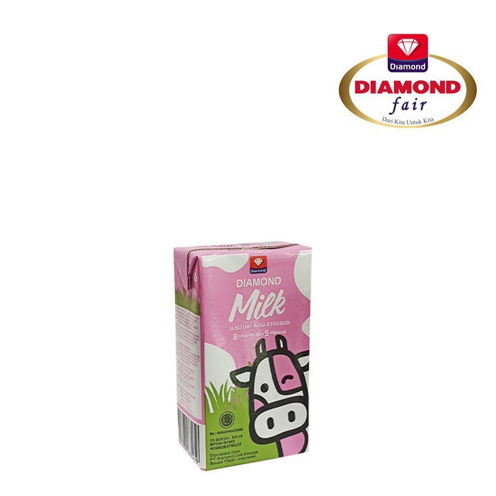 Diamond Milk UHT Strawberry 125ml