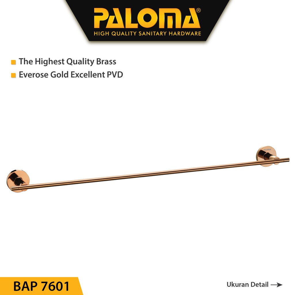 PALOMA BAP 7601 Rak Handuk Baju Gantungan Hanger Dinding Kamar Mandi
