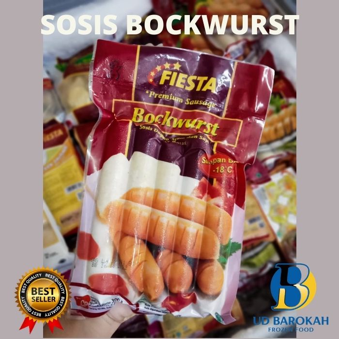 

Promo !! Sosis Fiesta Bockwurst 300gr . (BAROKAH FROZEN FOOD)