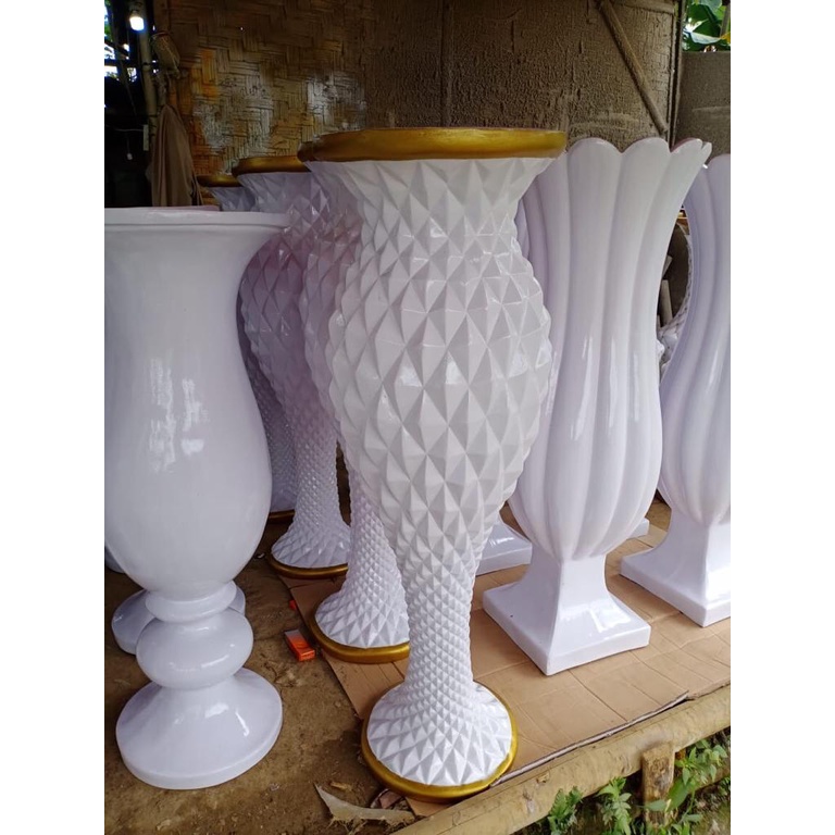 POT BUNGA PELAMINAN DEKORASI FIBER MODEL NANAS