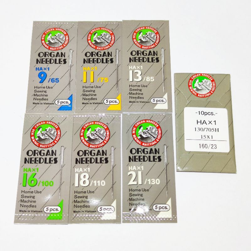 HA X 1 Organ Needles Japan Jarum Mesin Jahit Kecil Tradisional Dan Portable