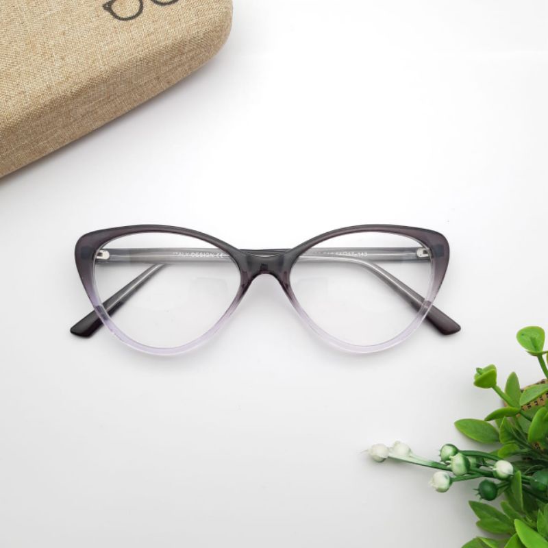 FRAME KACAMATA WANITA CAT EYE TERBARU 1052 LENSA ANTI RADIASI | KACAMATA MINUS | KACA MATA PLUS | KACAMATA PHOTOCROMIC | ANTI RADIASI BLUERAY | KACA MATA ANTI UV