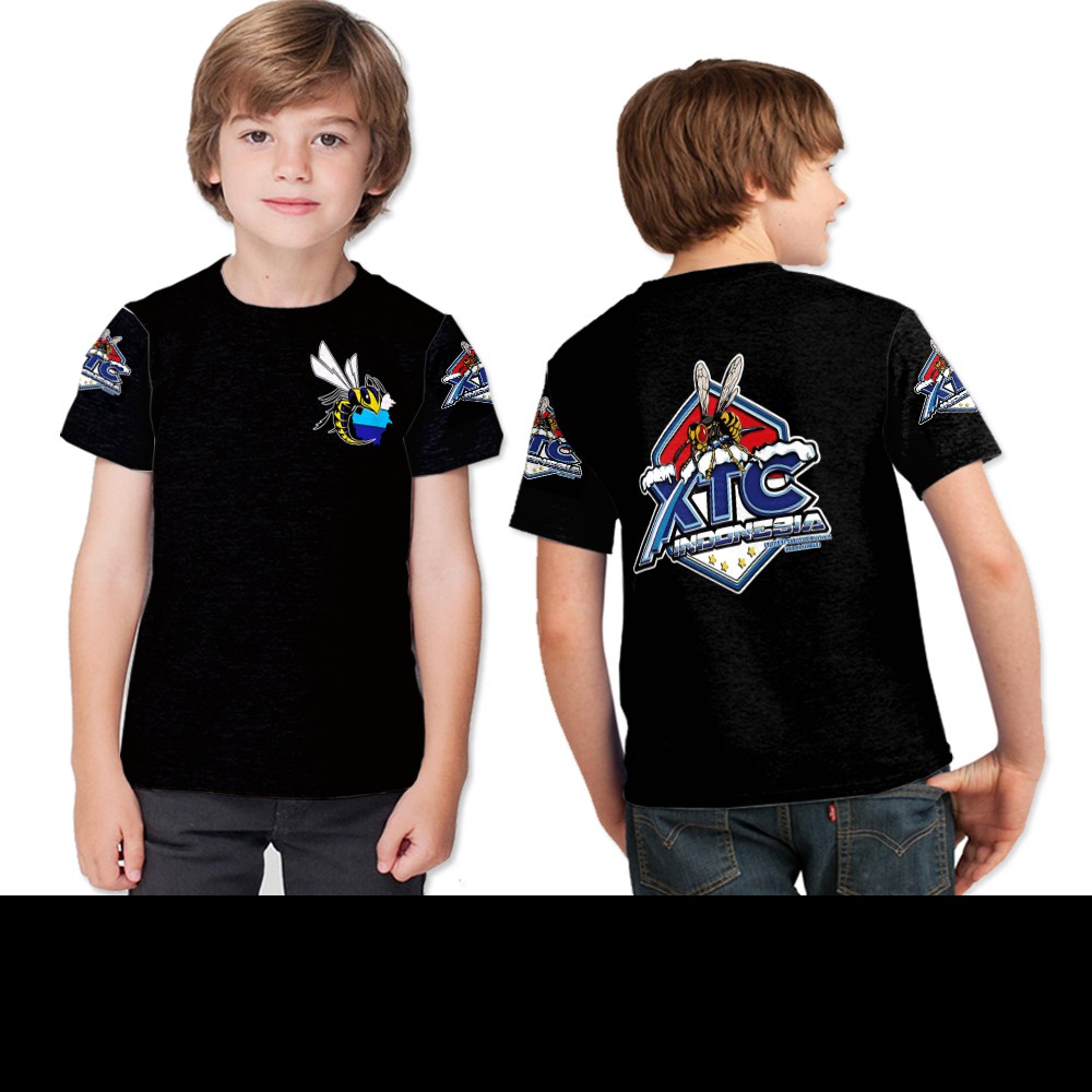 Kaos Anak XTC | Kaos Baju T-shirt Anak XTC Fullprint | Baju Anak XTC | T-shirt Anak XTC Indonesia