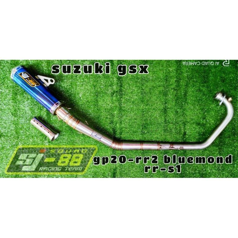knalpot suzuki GSX original sj88 type RR-S1 gp20 rr2 bluemond
