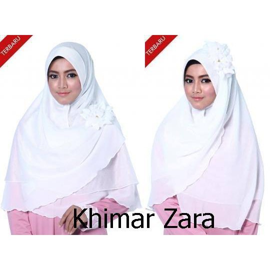 KHIMAR glitter ZARA / Jilbab Kerudung Bolak Balik