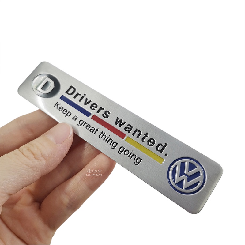 1pc Stiker Emblem Logo Volkswagen Bahan Aluminum Untuk Bagasi Belakang Mobil VW Volkswagen