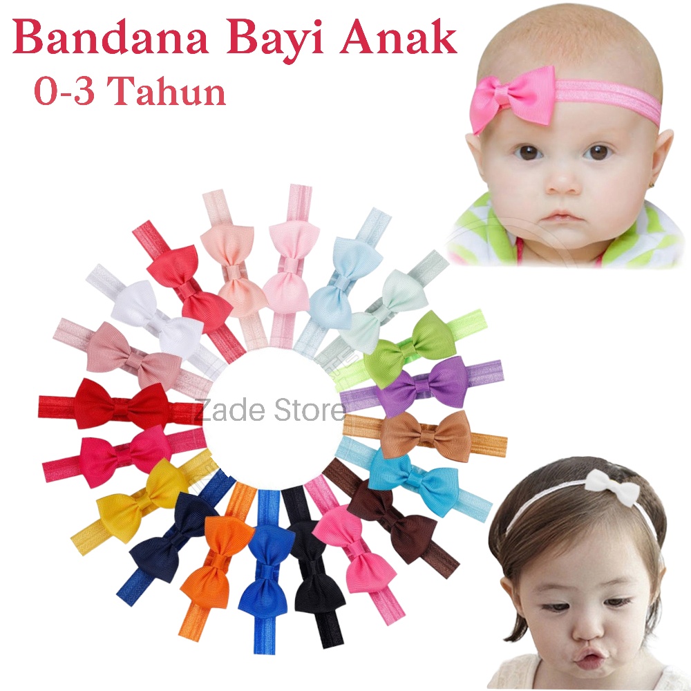 Bandana bayi bando anak baby headband pita ala korea aksesoris rambut bandana bayi newborn 0-3 tahun