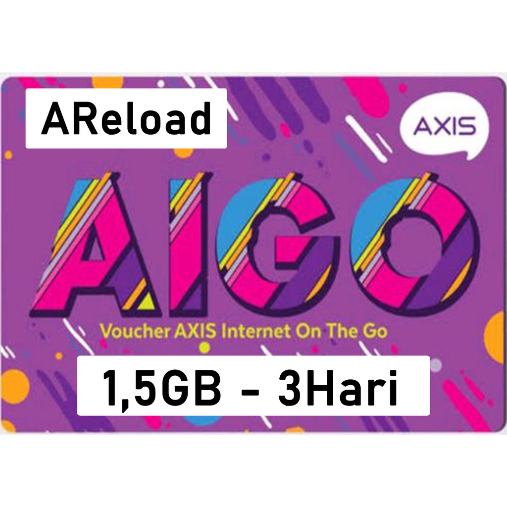 Voucher axis 1,5GB 3Hari