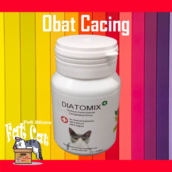 Diatomix Obat Cacing Kucing Anjing kapsul 25pcs