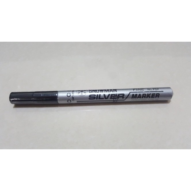 

Hemat Spidol Tinta Emas - Marker Permanent Silver Color , No. Fsp Bagus