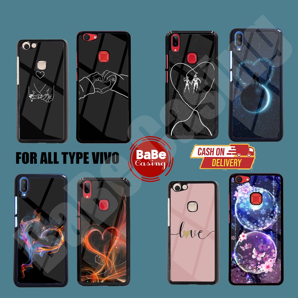 Case VIVO V7 V7 PLUS V11 Casing VIVO V7 V7 PLUS V11 case LOGO LOVE Case hp kondom hp case aesthetic 