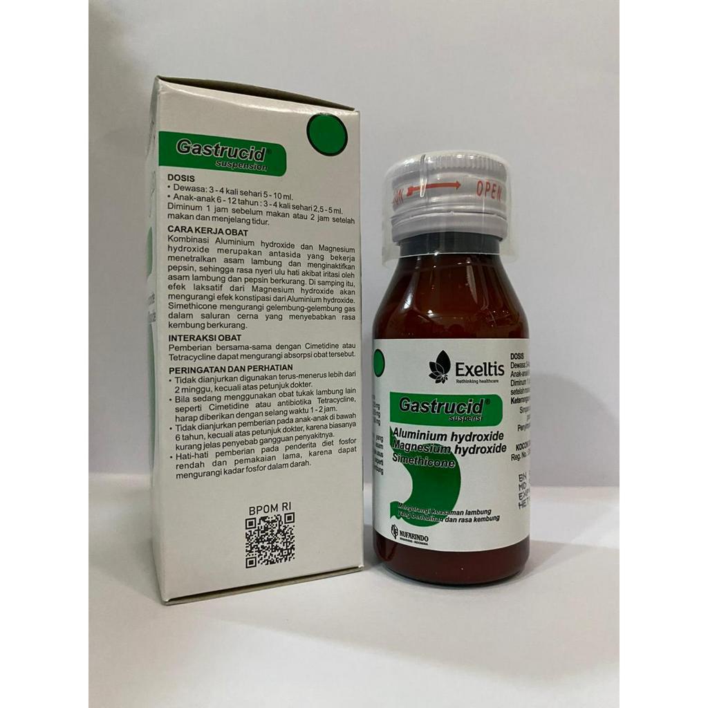 Gastrucid Sirup 60mL / Perut Kembung Obat Maag