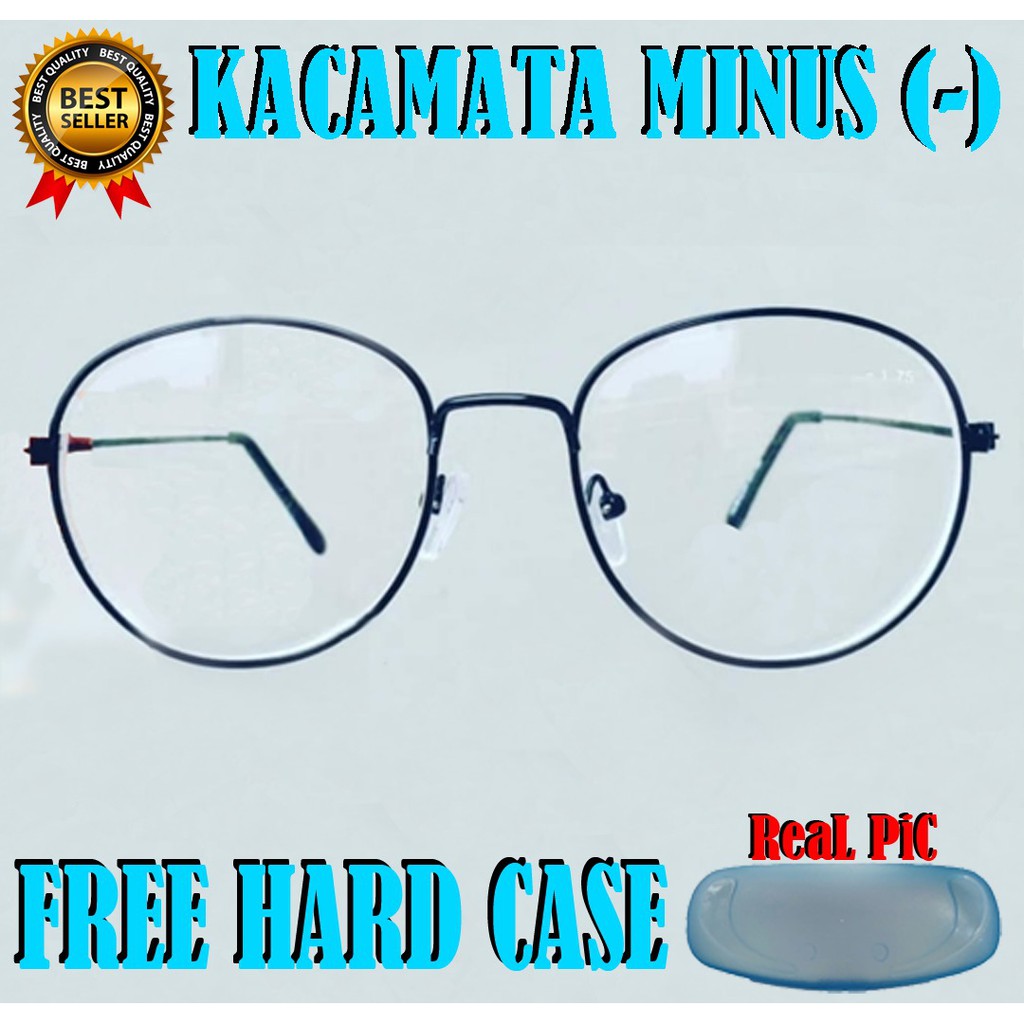 MURAH!!! Frame Kacamata Minus Wanita dan Pria Uk -0.50 s/d -4.00 FreeCase High Quality