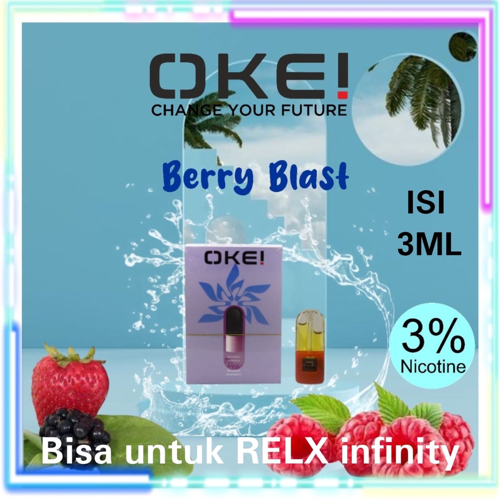 RELX INFINITY PODS &amp; ESSENTIAL POD ISI 3ML OKE RELXCOMPITABLE