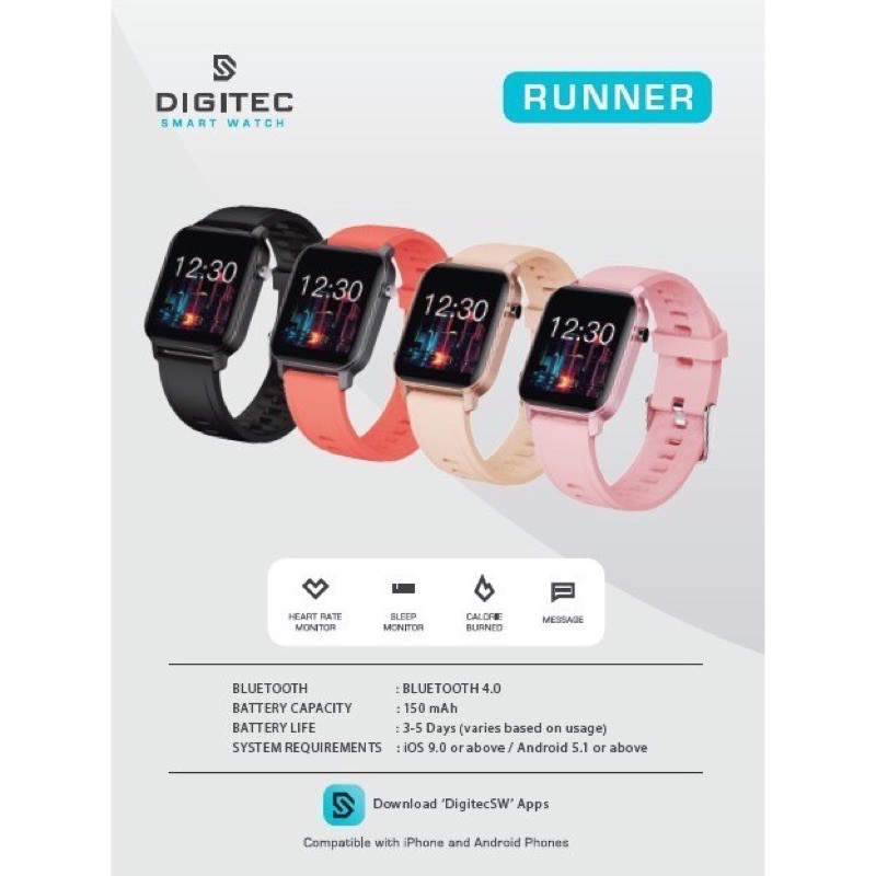 Digitec Smart Watch Runner
