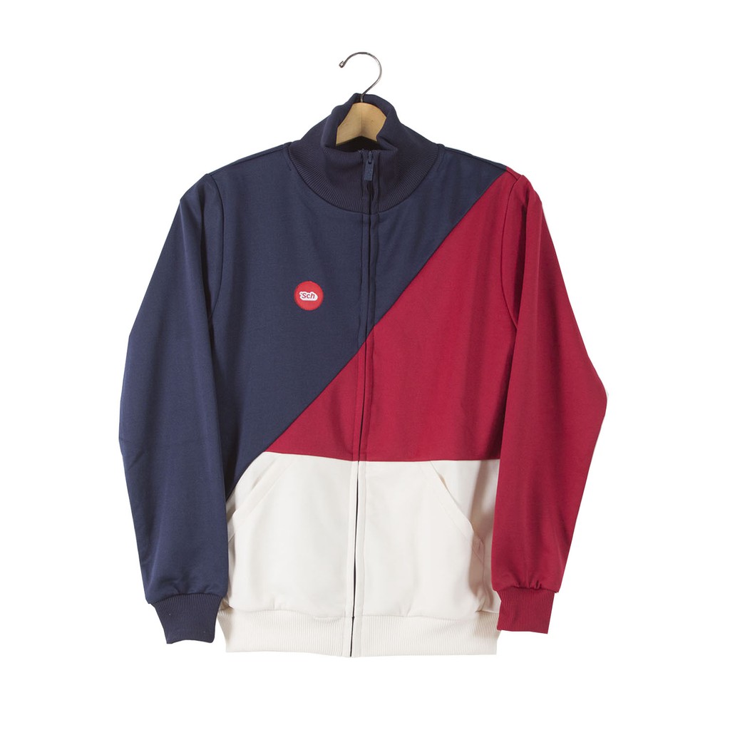 Sch Jacket SDT 60 NVY-DRK RED-OFF WHT