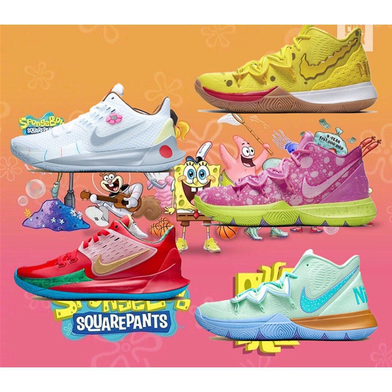 spongebob sneakers kyrie irving