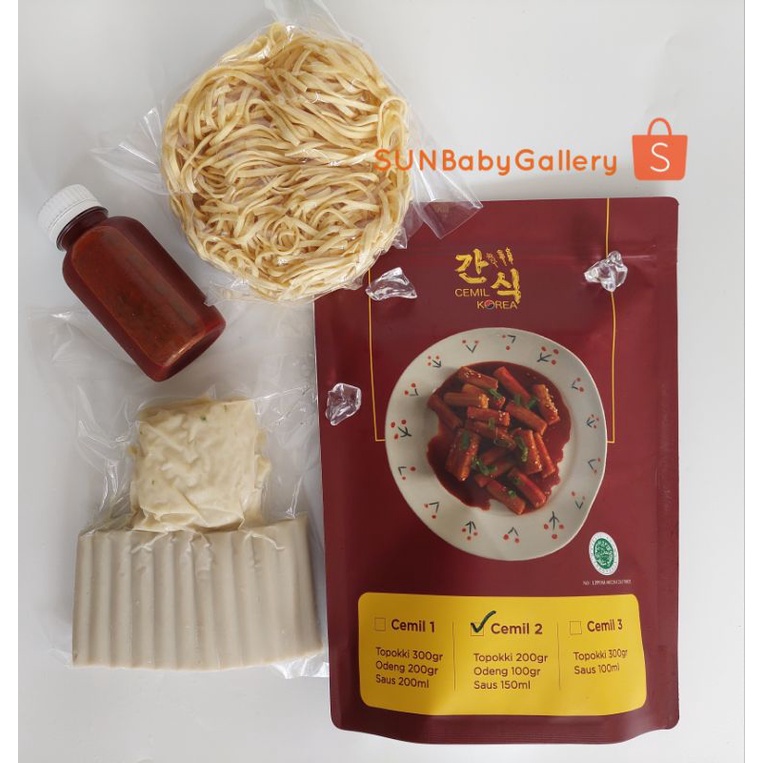 

Paket Rabokki Cel Dua/Rapokki/Rabokki Topoki/Tki/Topokki/Tteokbokki Cel Korea