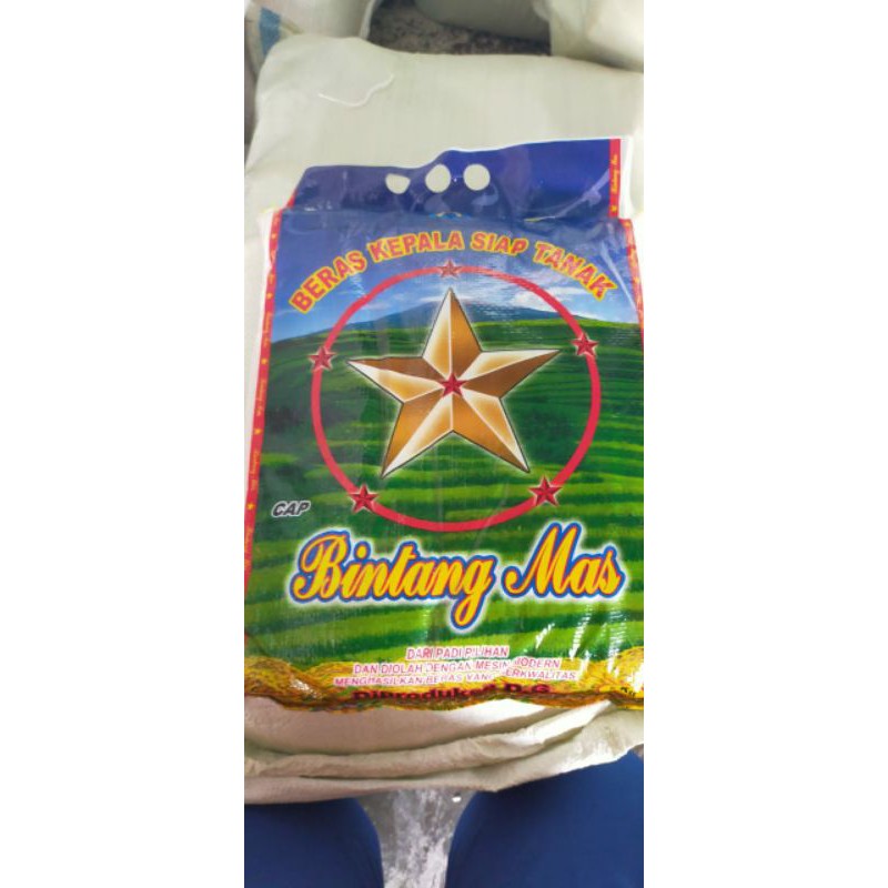 

Beras Kepala Bintang Mas asli produk ngawi 5 kg,10 kg dan 25 kg