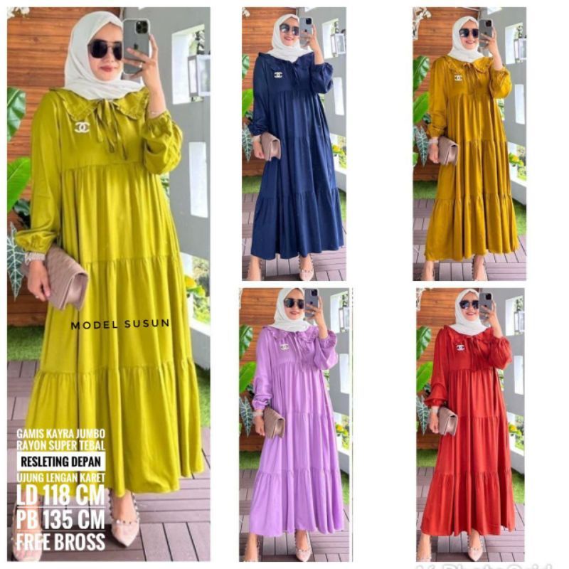 DASTER MIDI GAMIS MIDI POLOS TERBARU