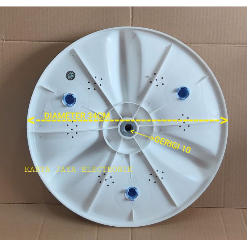 PULSATOR MESIN CUCI SANKEN / TOSHIBA DIAMETER 34CM GIGI 10