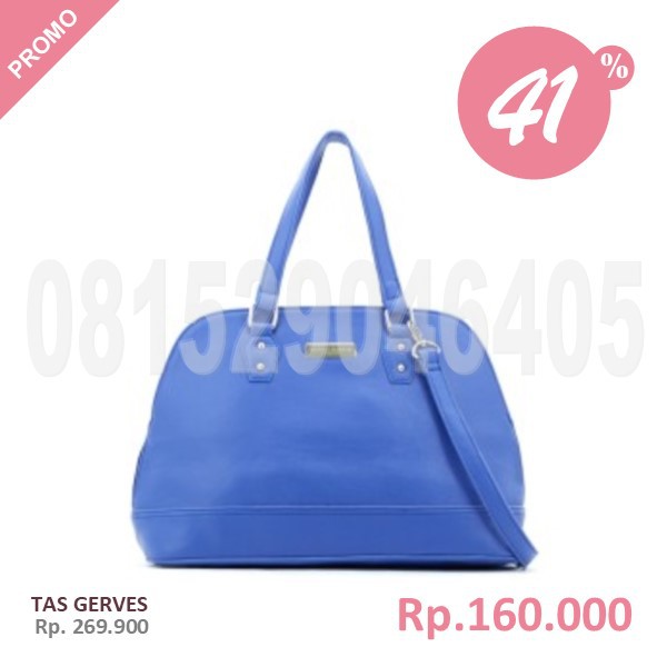 T3 - Tas 2 Fungsi - Cangklong Selempang Biru Sedang Kulit Murah - Gerves sophie paris