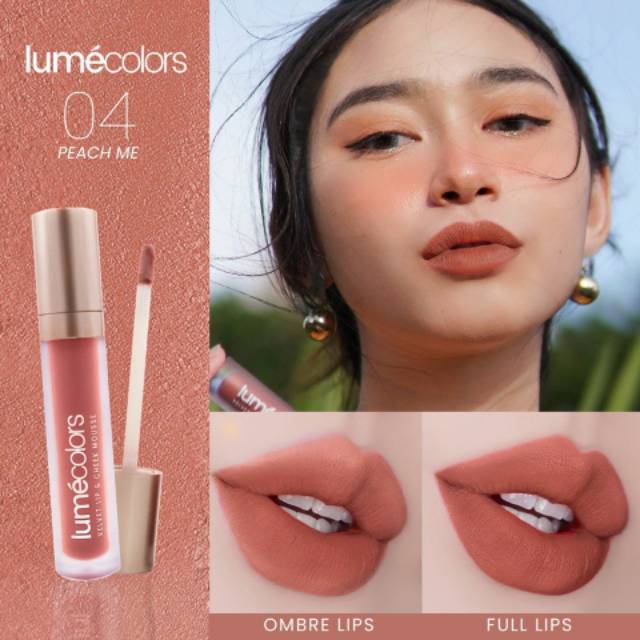 Lumecolors SERIES VELVET LIP &amp; CHEEK MOUSSE 3 IN 1 by CHRISTINA LIE BPOM HALAL lipstick